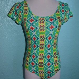 NWT Body Central geometric print bodysuit